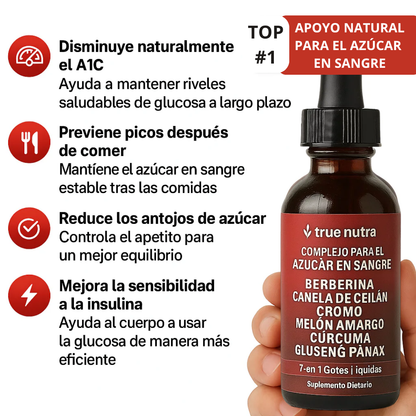 Complejo para el Azucar en Sangre: Tu rutina diaria para mantener el azúcar bajo control